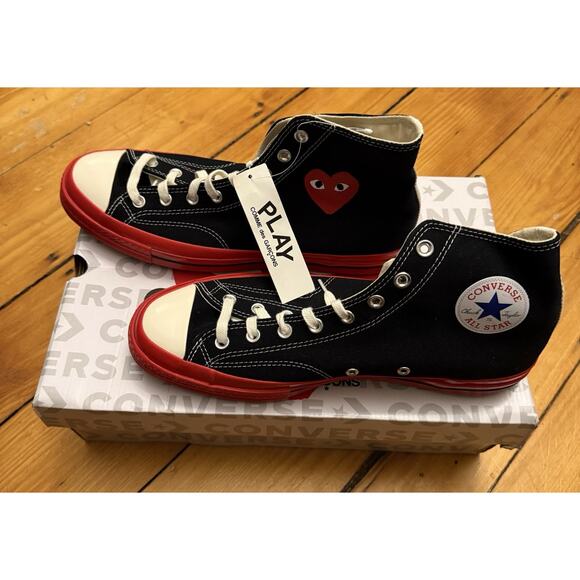 NIB Converse Chuck 70 High Top Heart Comme des Garcons US 12 - Picture 6 of 6